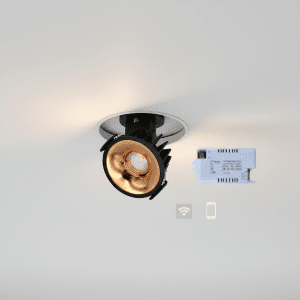 Smart CCT Rose Gold or Rose Black Reflector COB Light (16W)