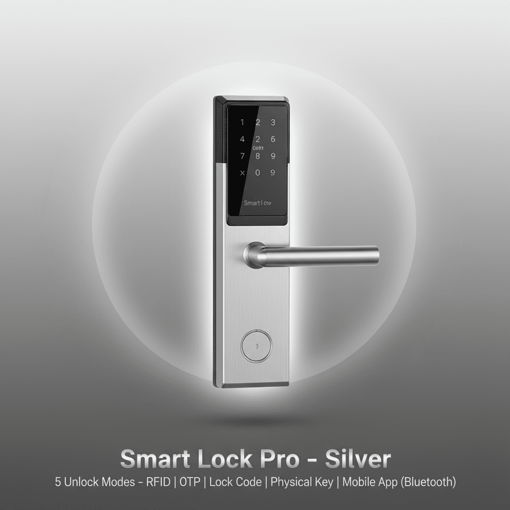 Nexx Smart Lock Pro-Silver | 5-in-1 Keyless Door Lock - Golden ...