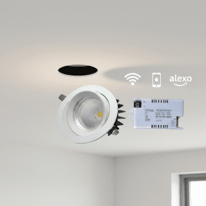 Smart Tiltable COB Light (24W) – Smart CCT Tiltable Downlight