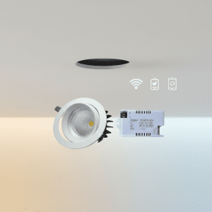 Smart Tiltable COB Light (30W) – Smart CCT Tiltable Downlight